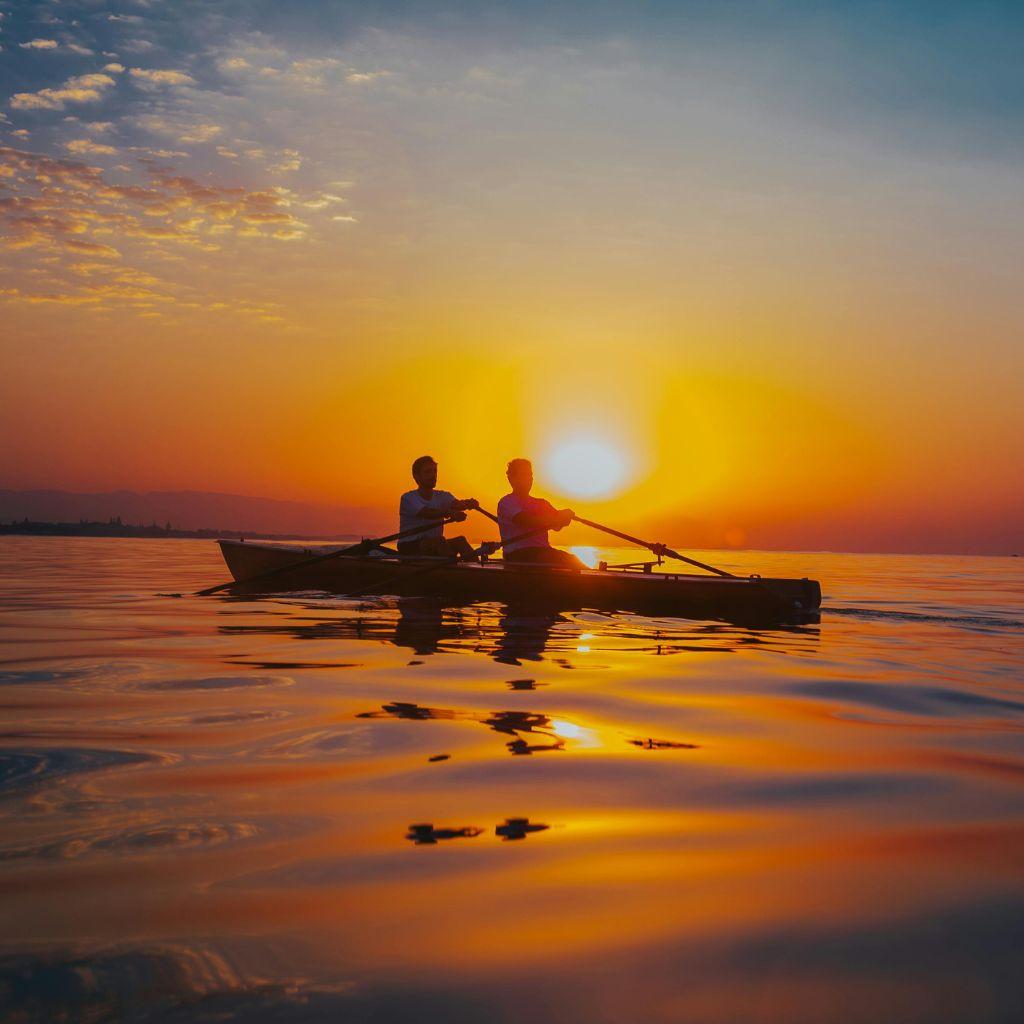 Midnight sun over Norway